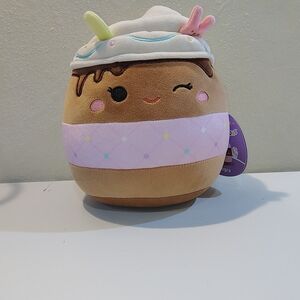 Squishmallows Allegra Frappe With Sprinkles And Bunny Easter New